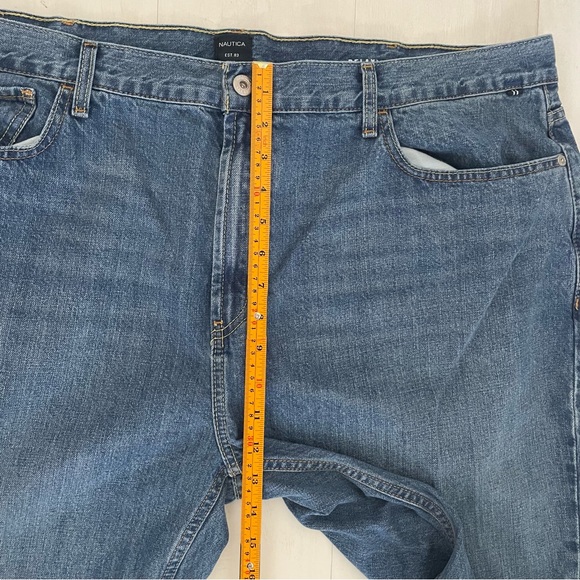 Nautica Relaxed Fit Blue Denim Jeans 100% Cotton Big & Tall, Menas sizes 42/32 - Picture 11 of 14